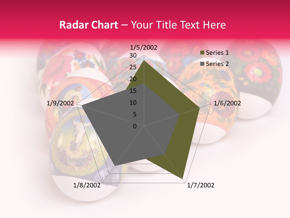 Red Eastertide Chicken PowerPoint Template