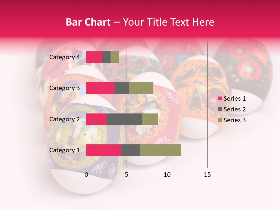 Red Eastertide Chicken PowerPoint Template