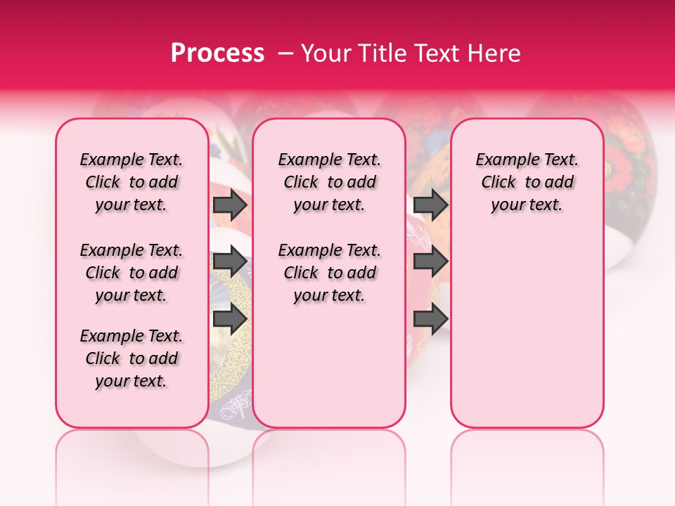 Red Eastertide Chicken PowerPoint Template