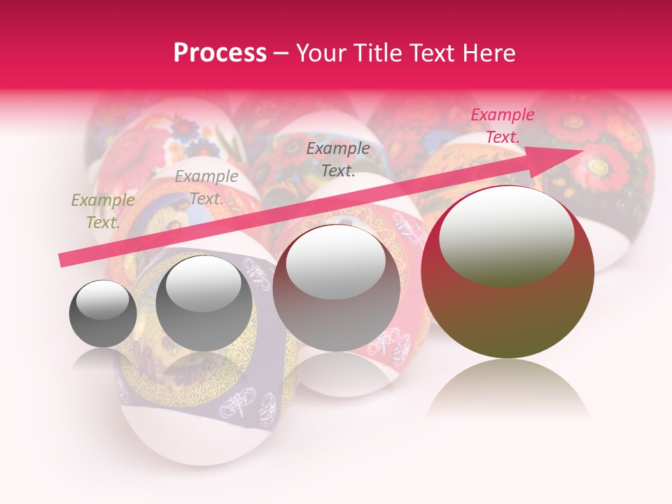 Red Eastertide Chicken PowerPoint Template