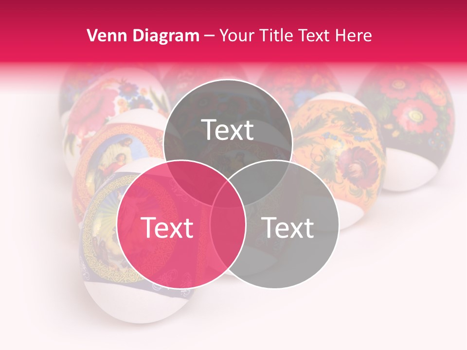 Red Eastertide Chicken PowerPoint Template