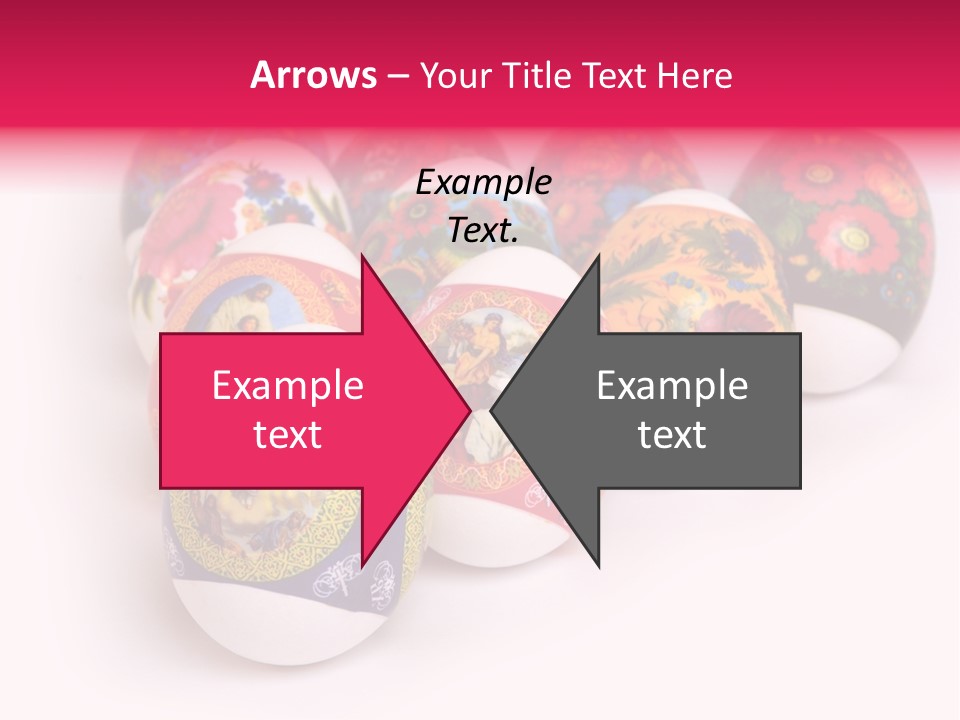 Red Eastertide Chicken PowerPoint Template