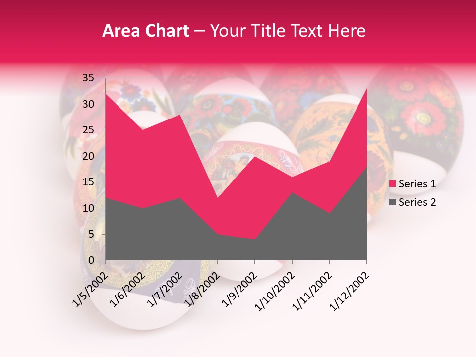 Red Eastertide Chicken PowerPoint Template