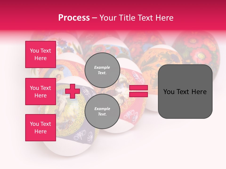 Red Eastertide Chicken PowerPoint Template