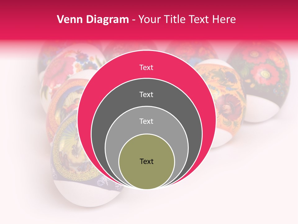 Red Eastertide Chicken PowerPoint Template