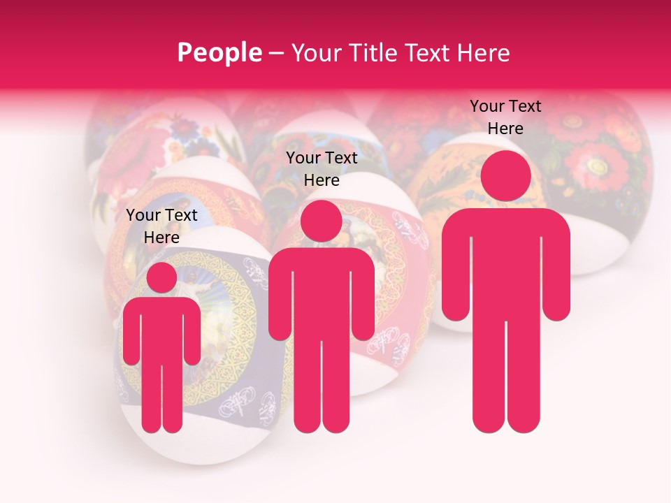 Red Eastertide Chicken PowerPoint Template