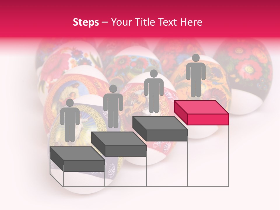 Red Eastertide Chicken PowerPoint Template