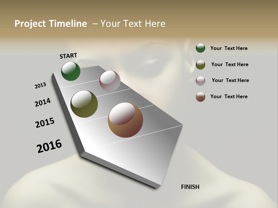 Mascara Glamour Make Up PowerPoint Template