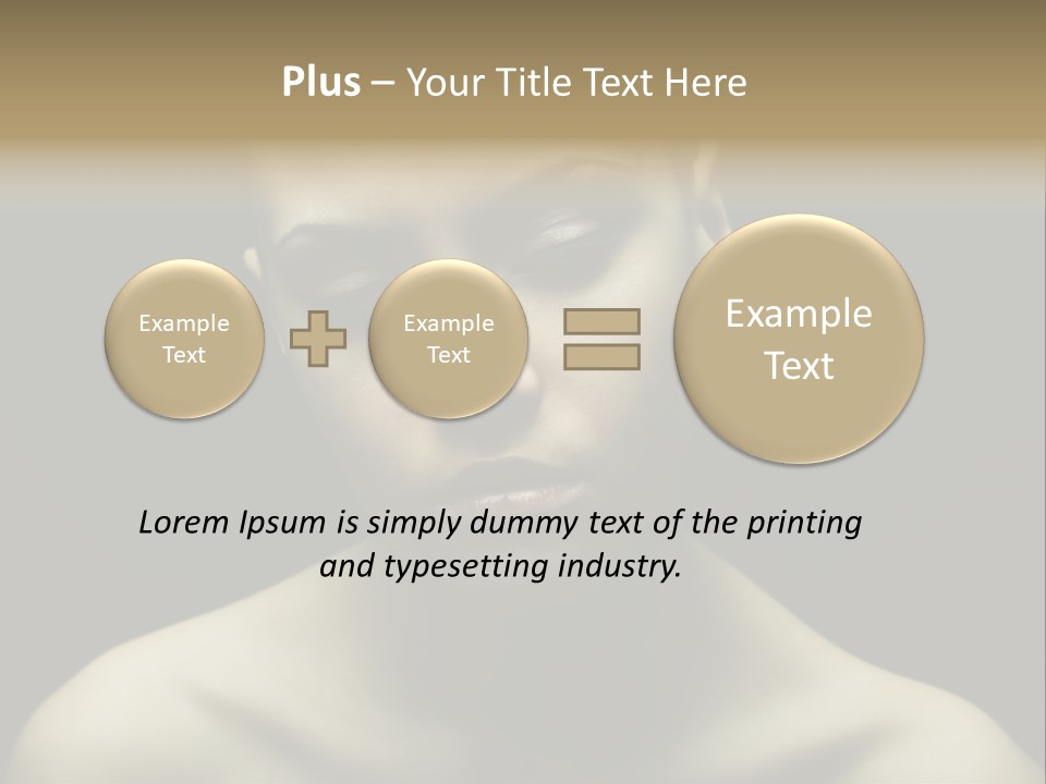 Mascara Glamour Make Up PowerPoint Template