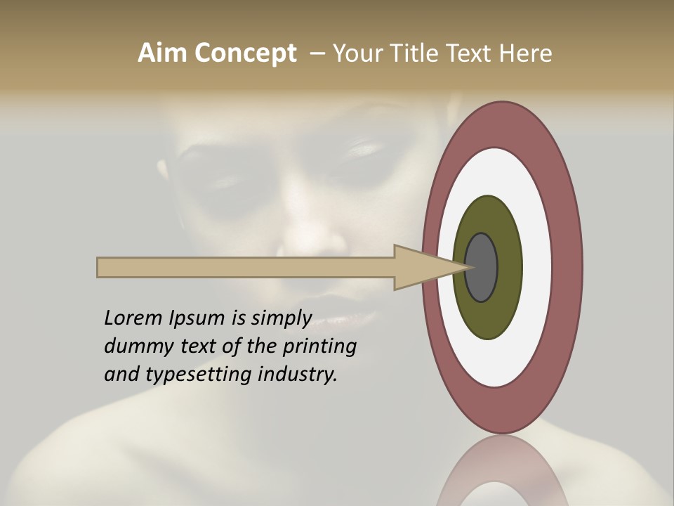 Mascara Glamour Make Up PowerPoint Template