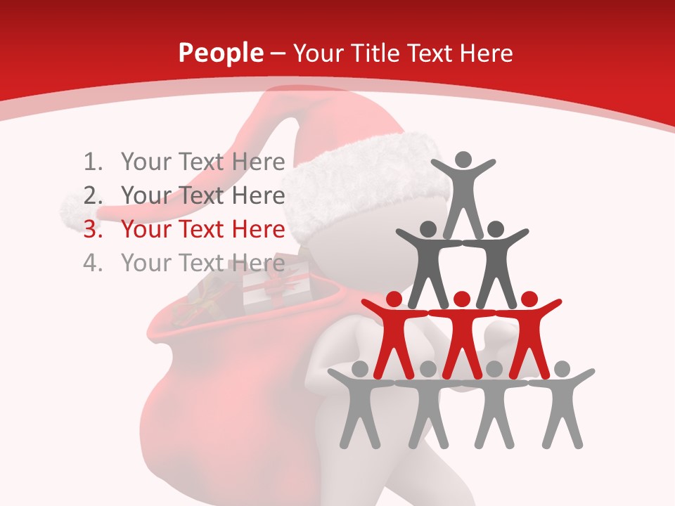 Winter Present Happy PowerPoint Template