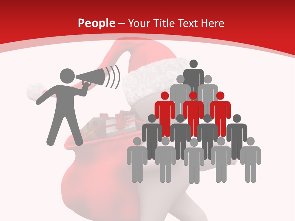 Winter Present Happy PowerPoint Template