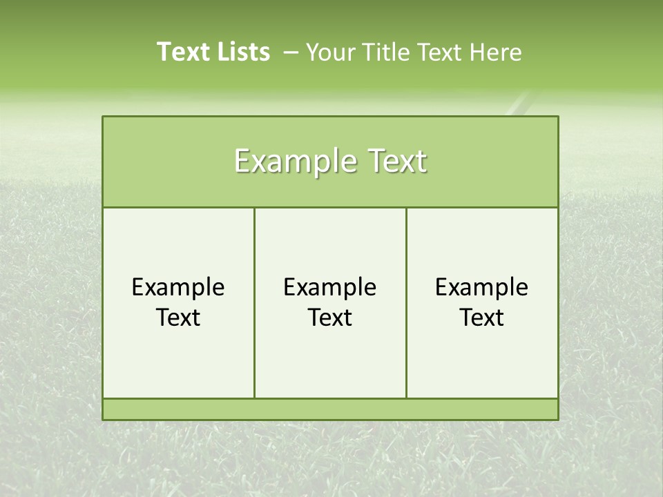 Grass Tee Green PowerPoint Template