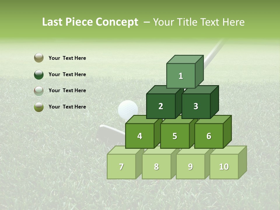 Grass Tee Green PowerPoint Template
