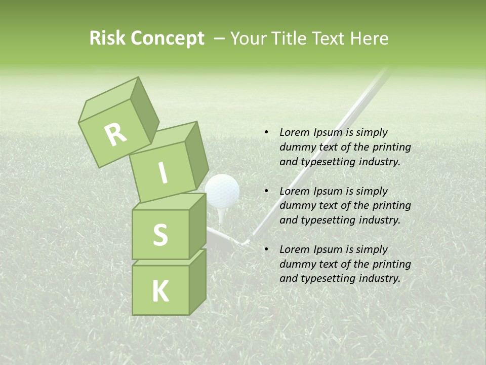 Grass Tee Green PowerPoint Template