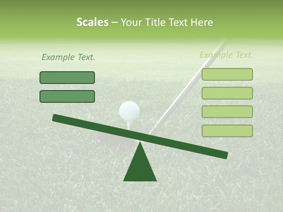 Grass Tee Green PowerPoint Template