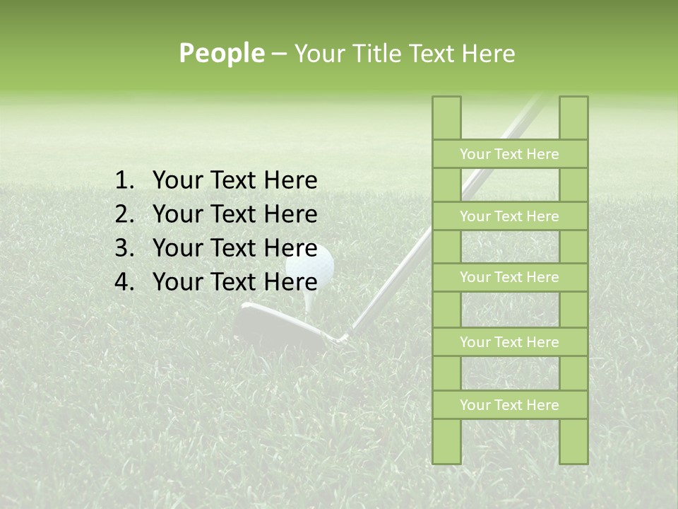 Grass Tee Green PowerPoint Template
