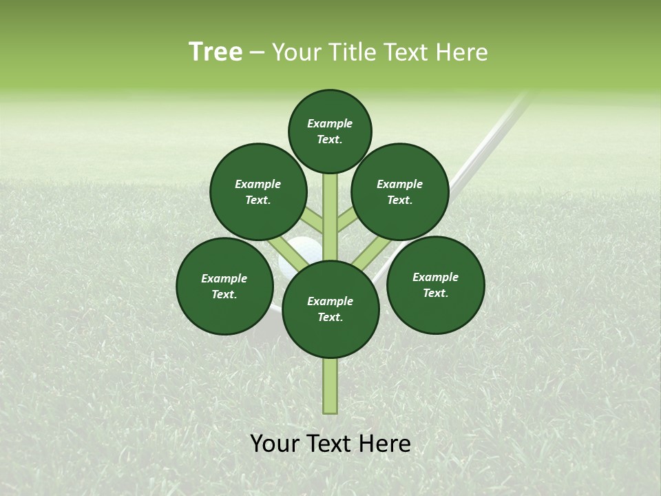 Grass Tee Green PowerPoint Template