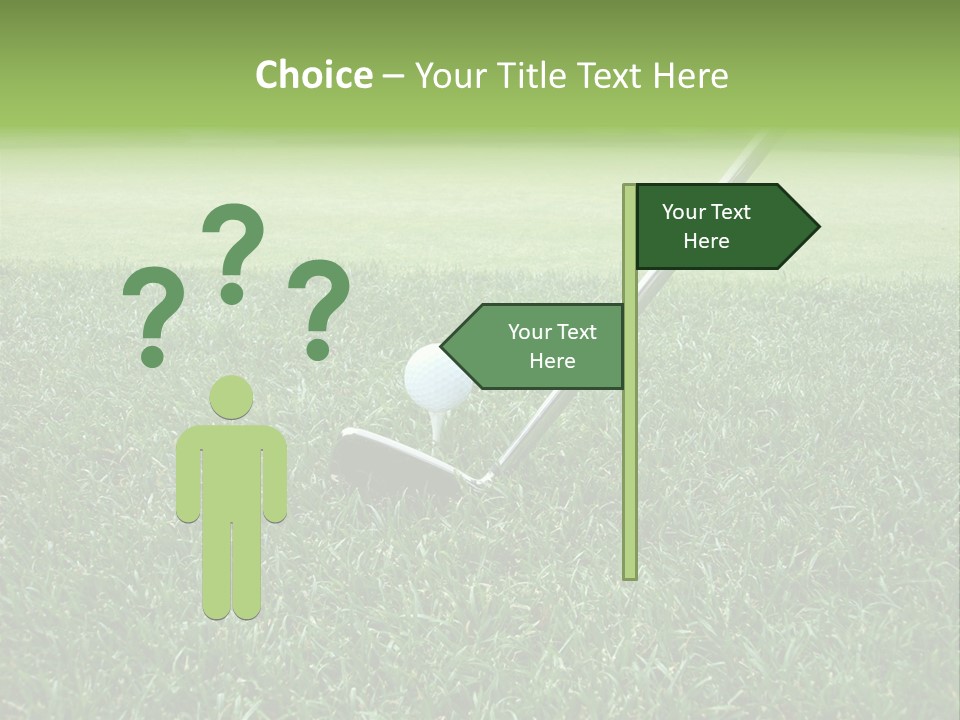 Grass Tee Green PowerPoint Template