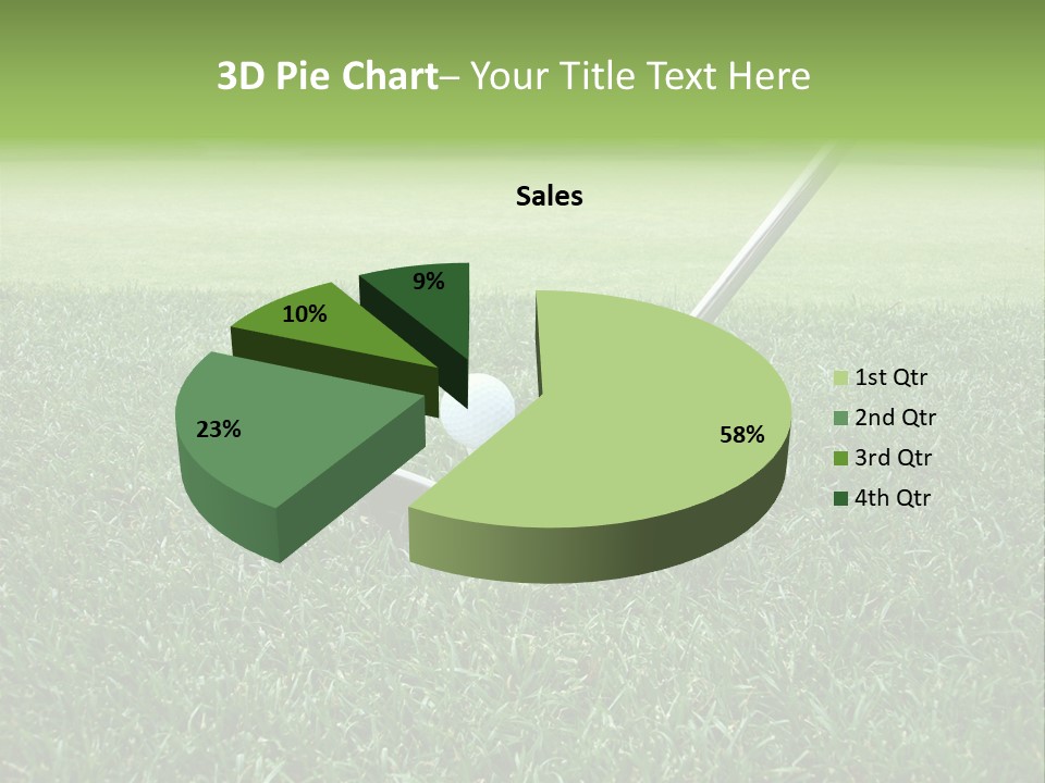 Grass Tee Green PowerPoint Template
