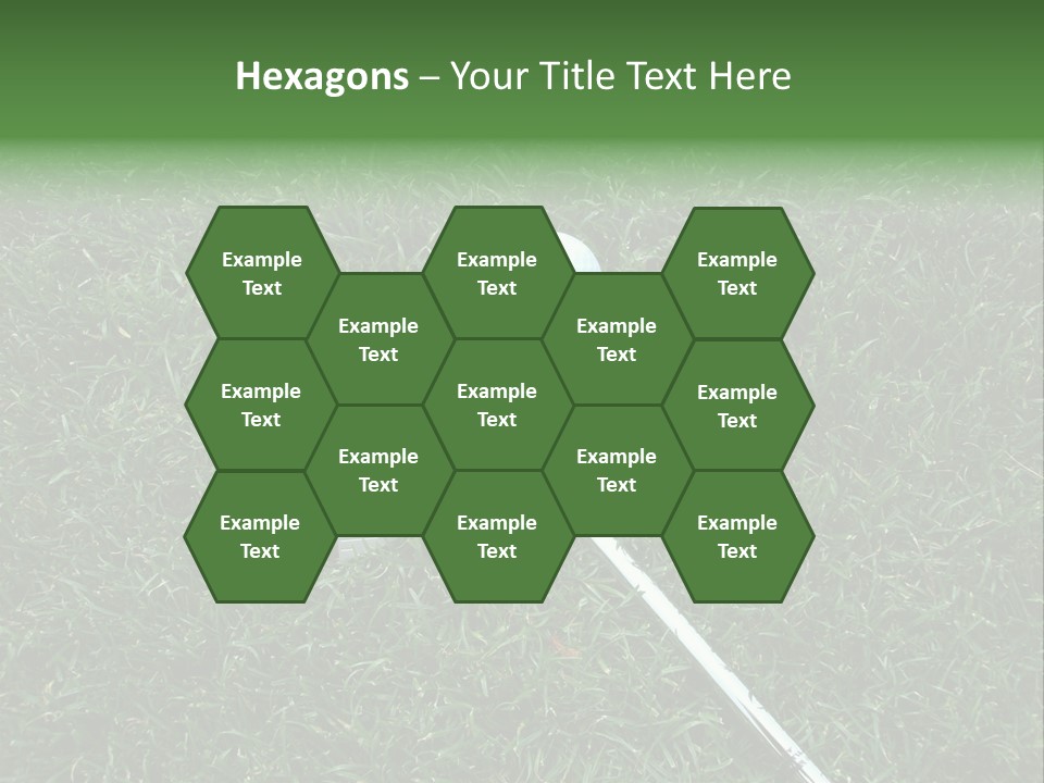 Ball Grass Tiger Woods PowerPoint Template