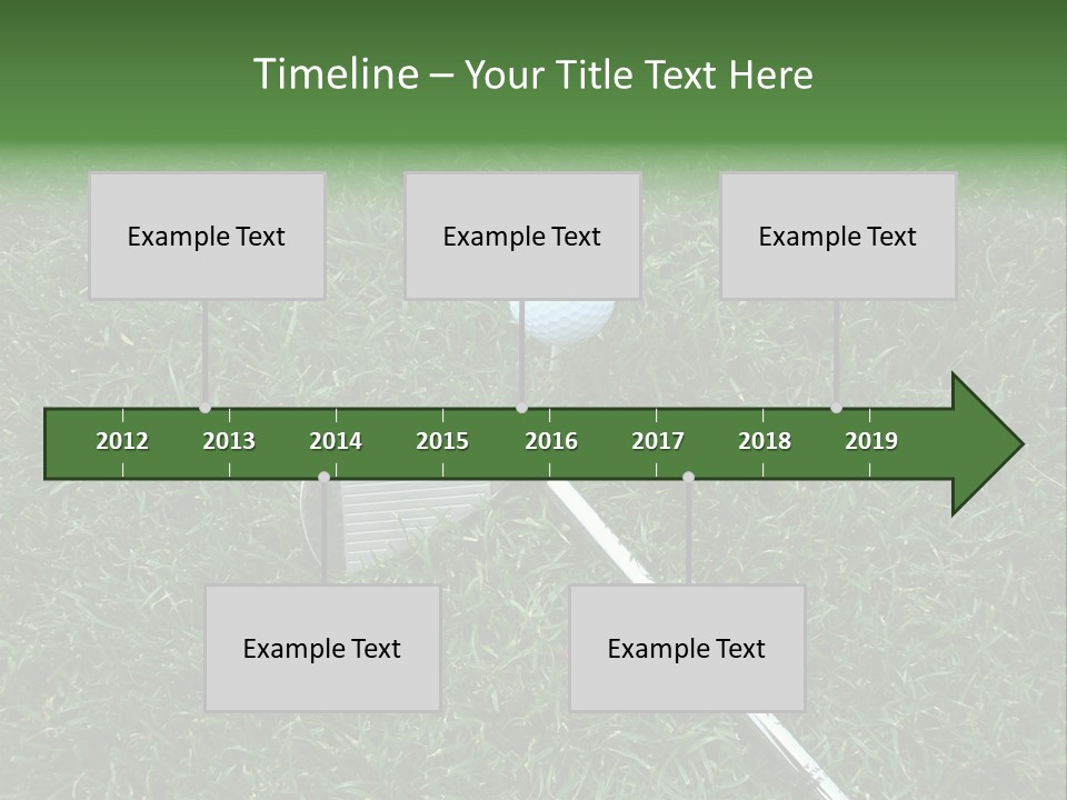 Ball Grass Tiger Woods PowerPoint Template