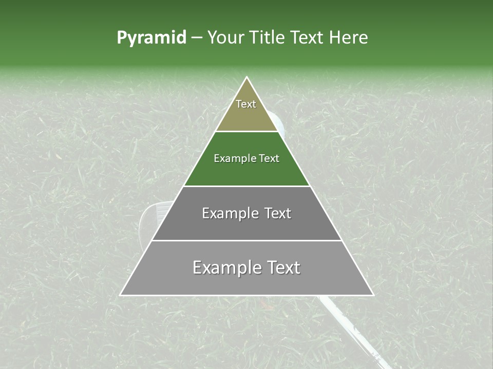Ball Grass Tiger Woods PowerPoint Template