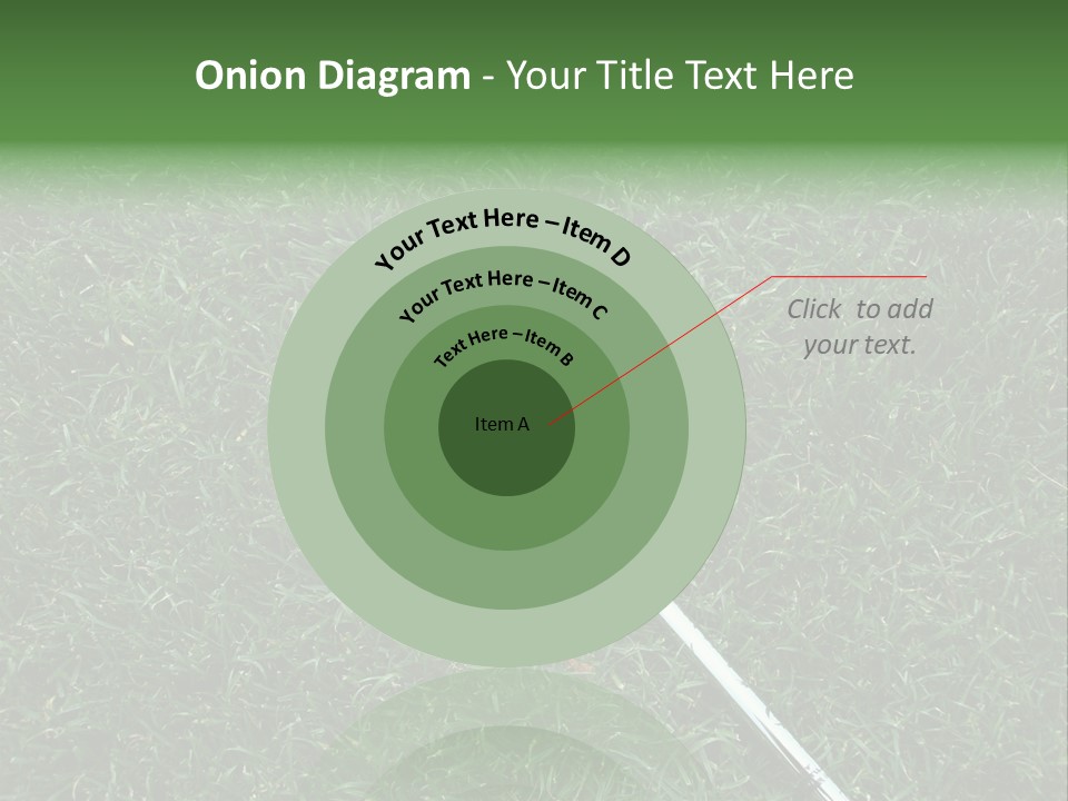 Ball Grass Tiger Woods PowerPoint Template