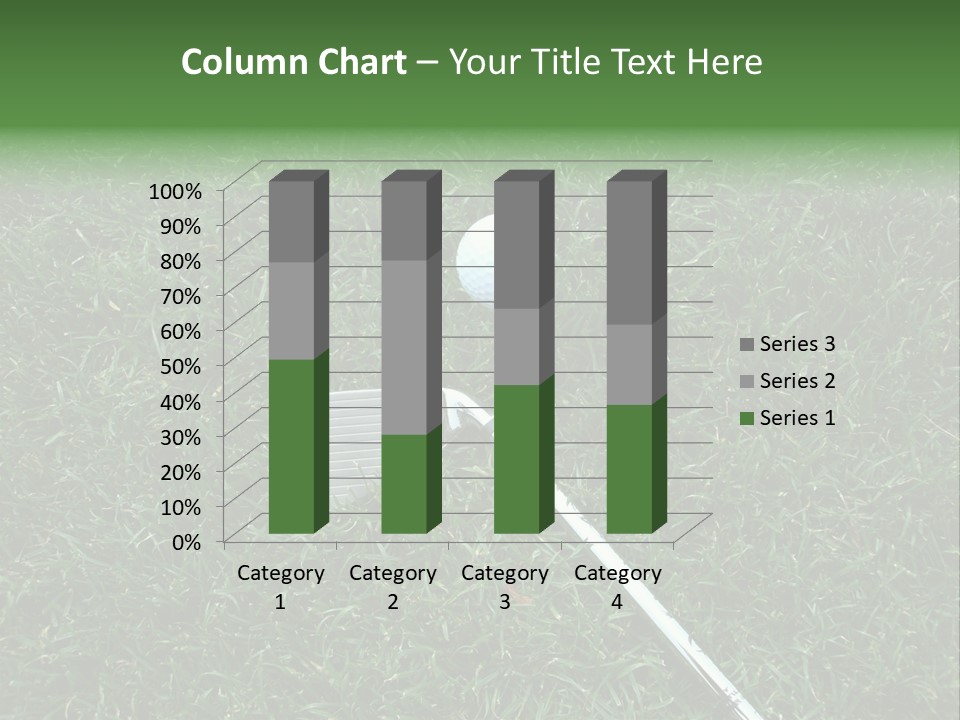 Ball Grass Tiger Woods PowerPoint Template