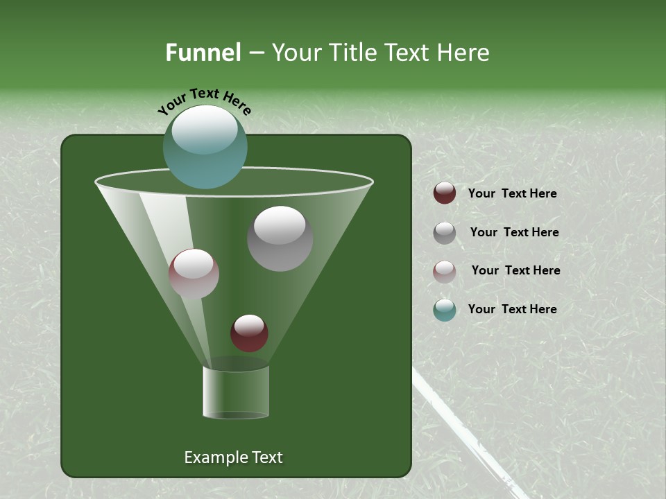 Ball Grass Tiger Woods PowerPoint Template