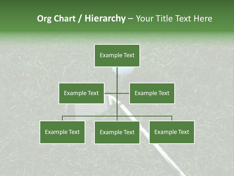 Ball Grass Tiger Woods PowerPoint Template