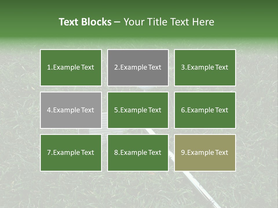 Ball Grass Tiger Woods PowerPoint Template