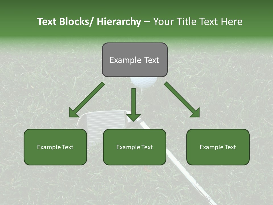 Ball Grass Tiger Woods PowerPoint Template