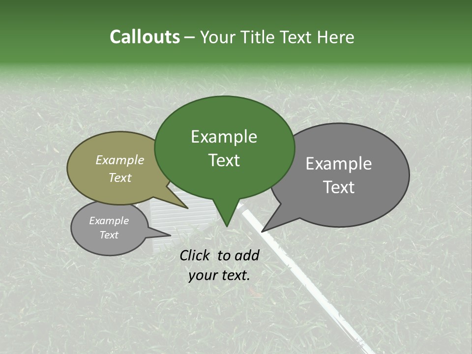 Ball Grass Tiger Woods PowerPoint Template