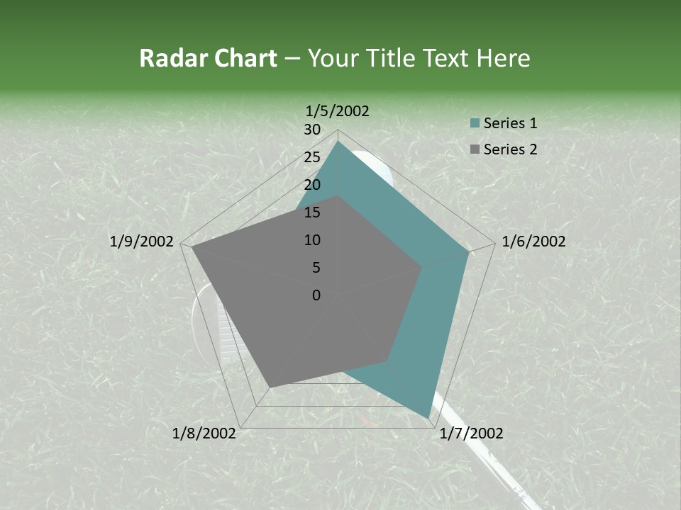 Ball Grass Tiger Woods PowerPoint Template