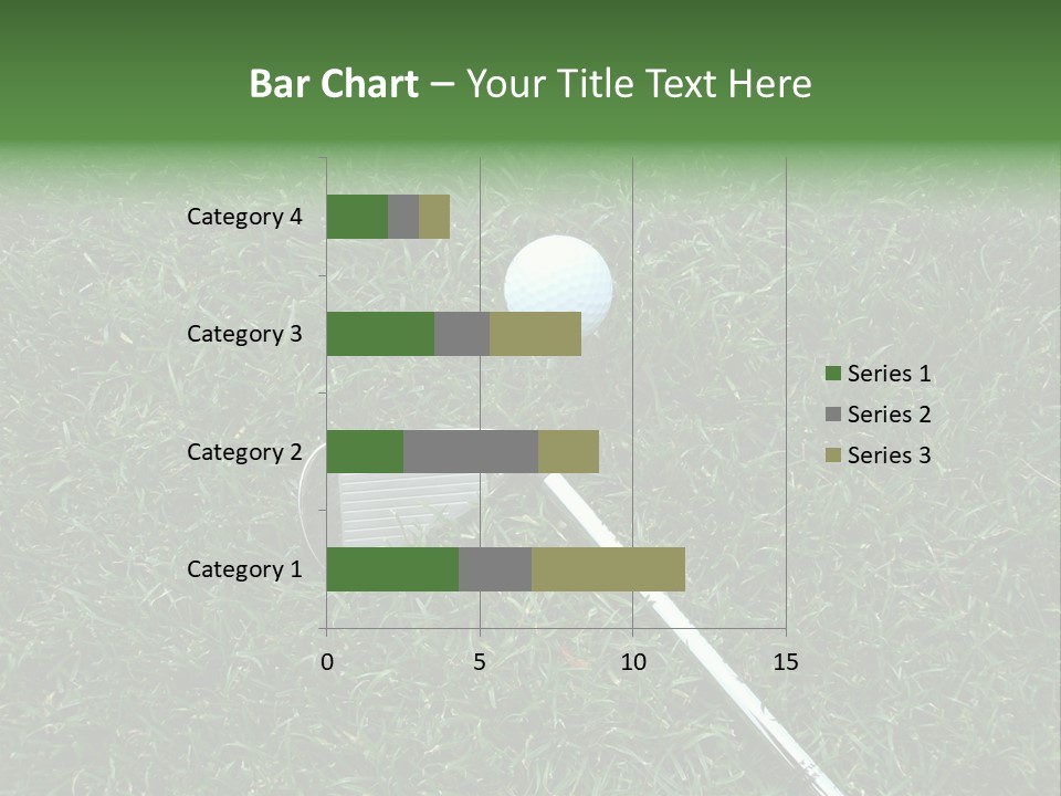 Ball Grass Tiger Woods PowerPoint Template