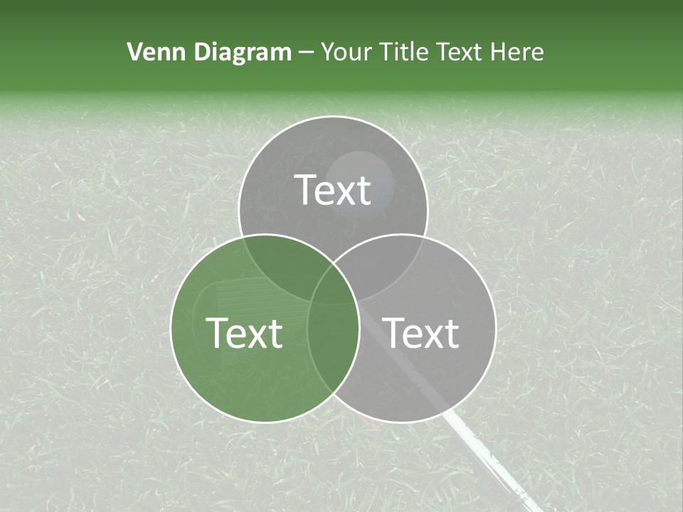 Ball Grass Tiger Woods PowerPoint Template