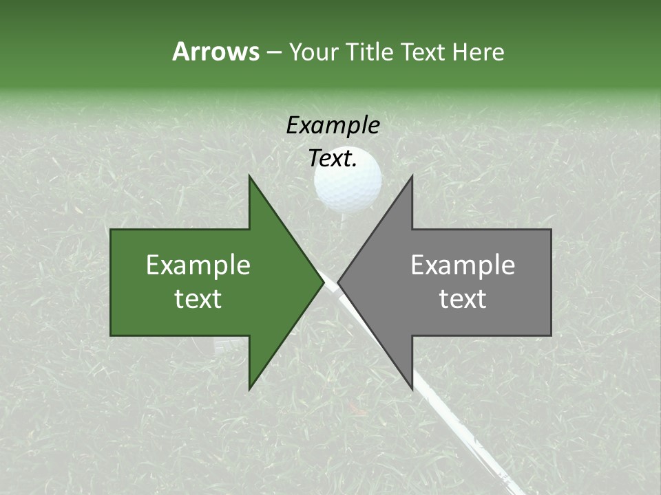 Ball Grass Tiger Woods PowerPoint Template