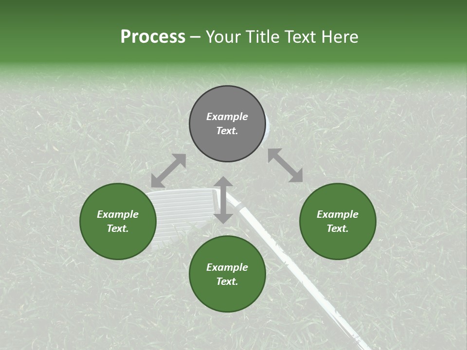 Ball Grass Tiger Woods PowerPoint Template