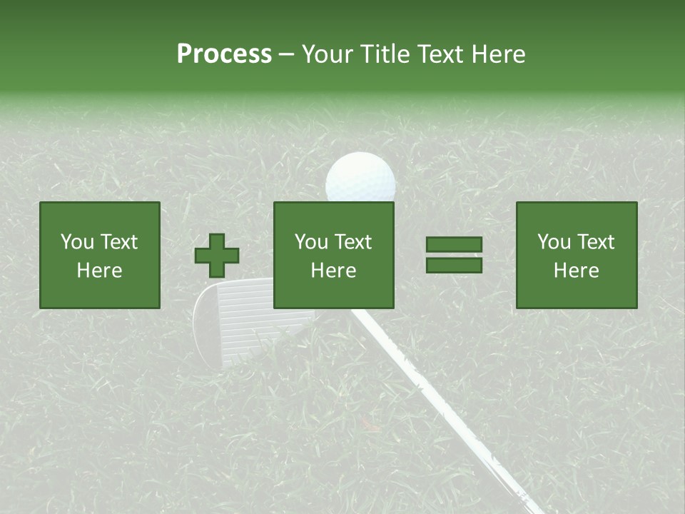 Ball Grass Tiger Woods PowerPoint Template