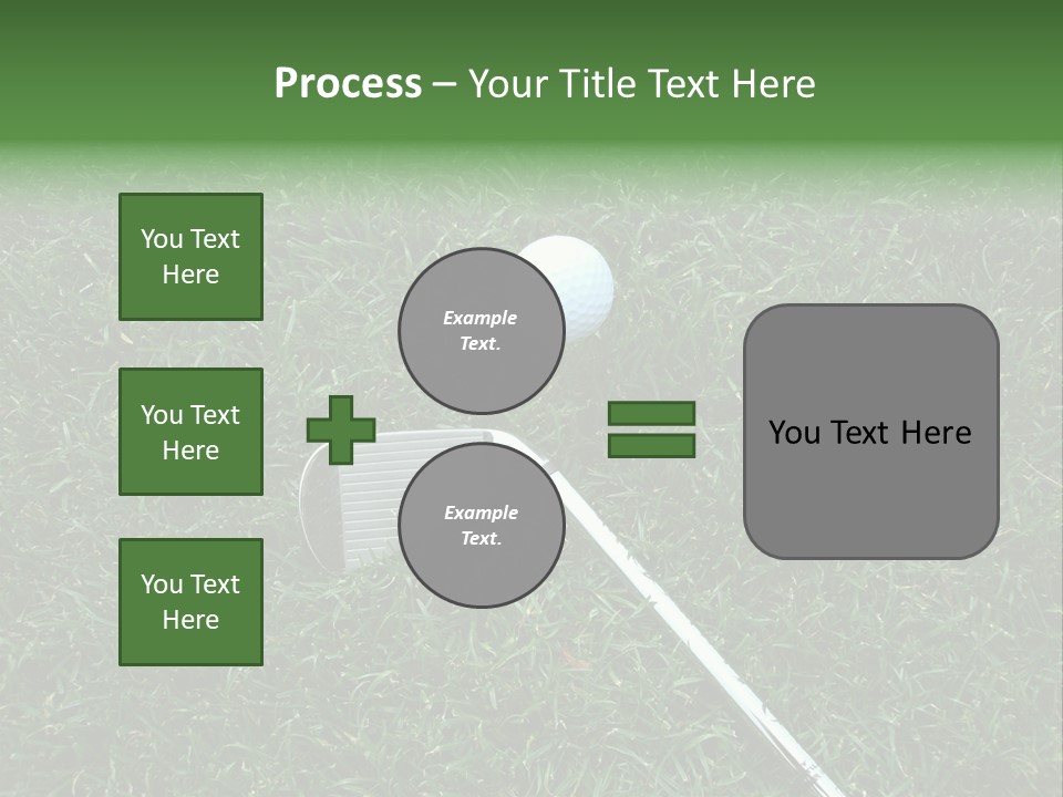 Ball Grass Tiger Woods PowerPoint Template