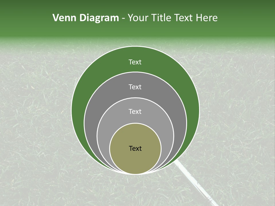 Ball Grass Tiger Woods PowerPoint Template
