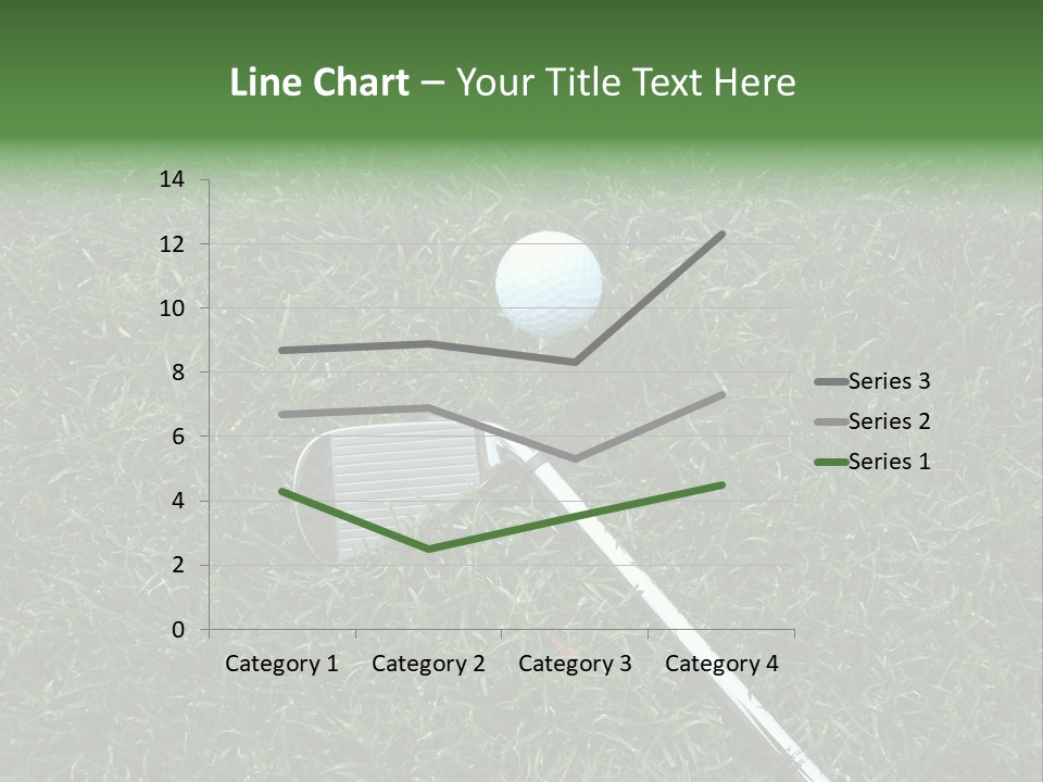 Ball Grass Tiger Woods PowerPoint Template