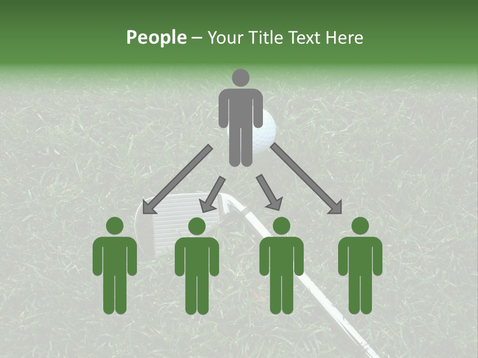 Ball Grass Tiger Woods PowerPoint Template