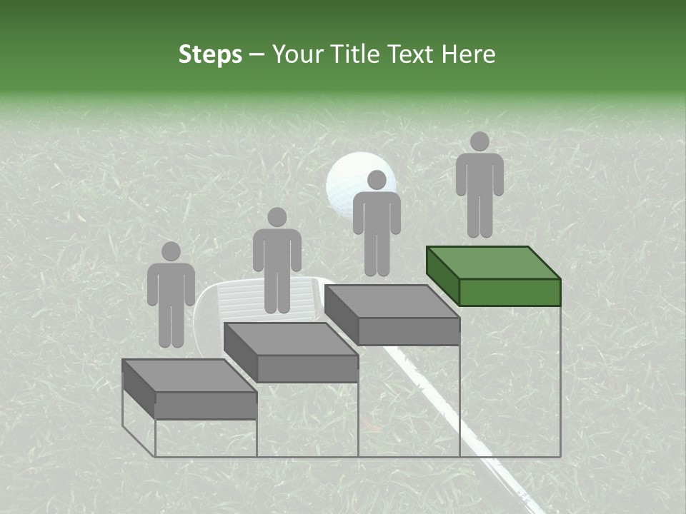 Ball Grass Tiger Woods PowerPoint Template