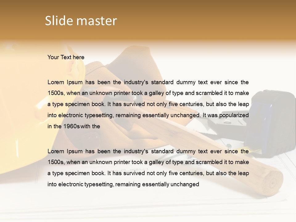 Hammer Protection Construct PowerPoint Template