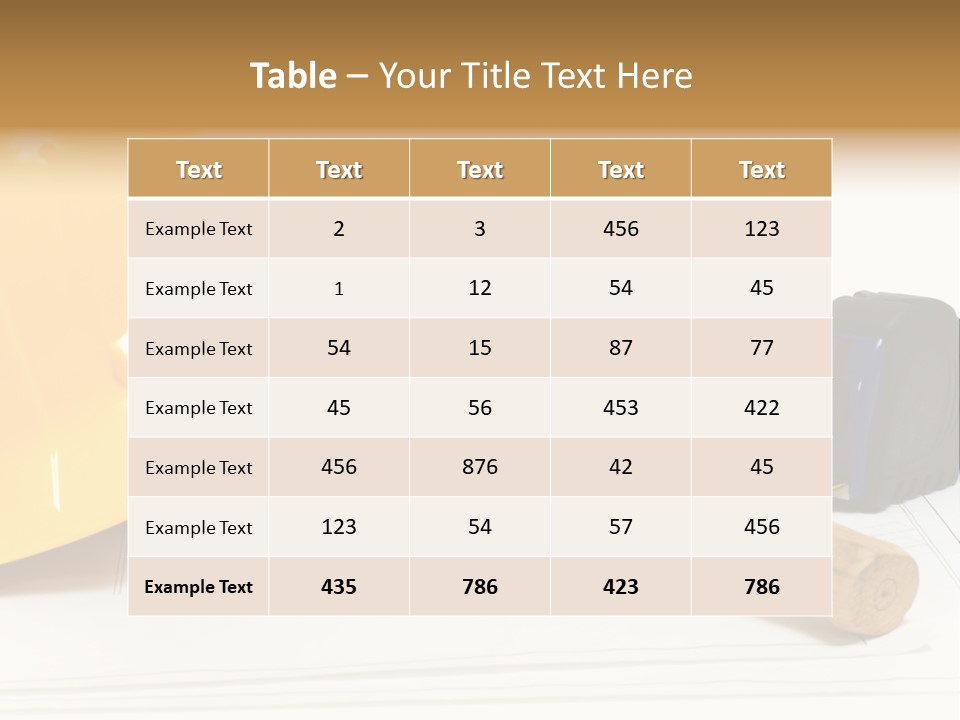 Hammer Protection Construct PowerPoint Template
