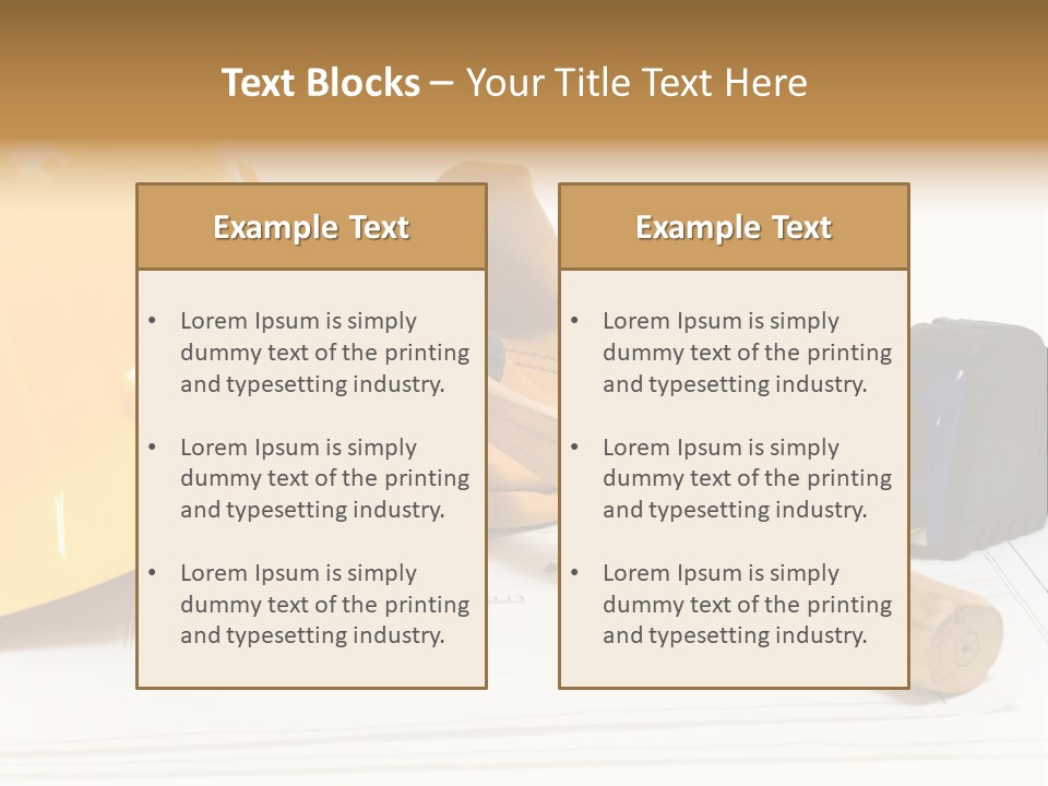 Hammer Protection Construct PowerPoint Template