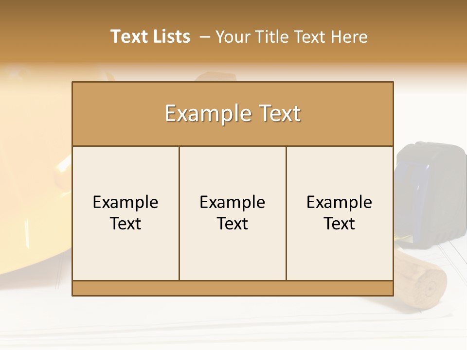Hammer Protection Construct PowerPoint Template