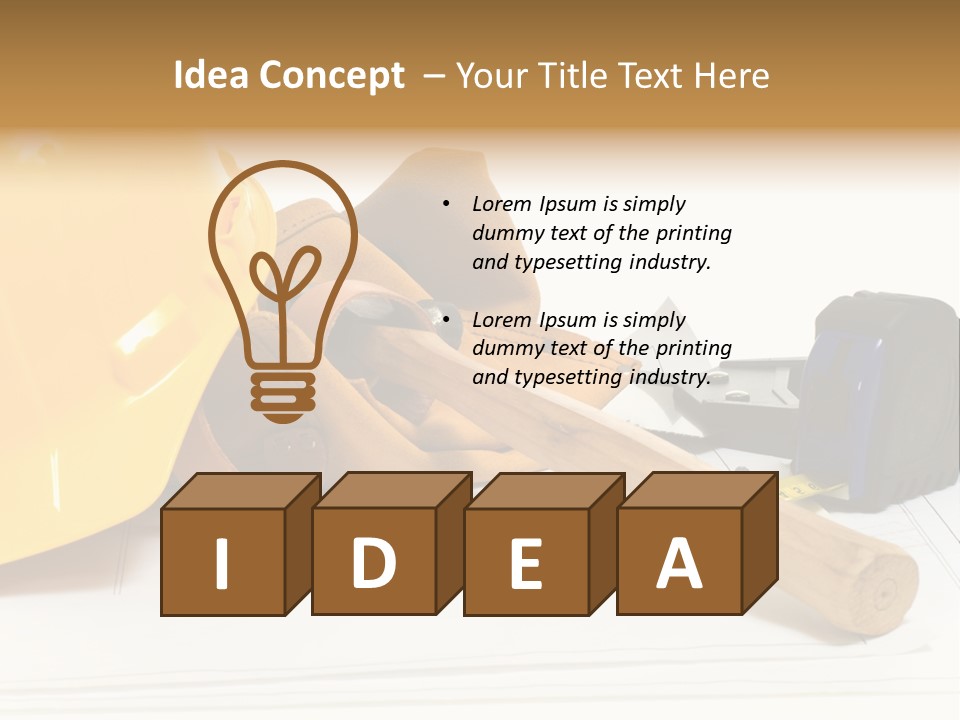 Hammer Protection Construct PowerPoint Template